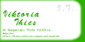 viktoria thies business card