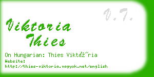 viktoria thies business card